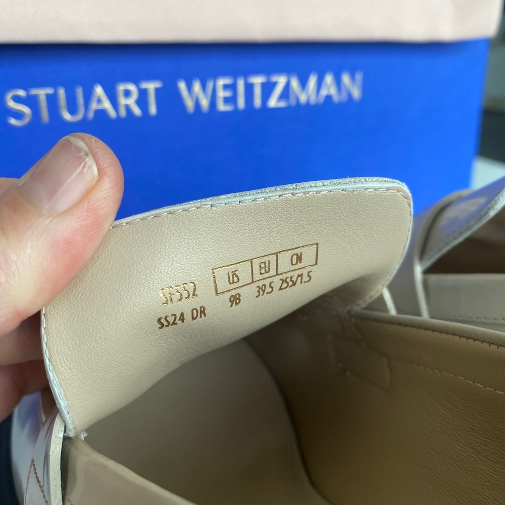 NWT Stuart Weitzman Soho Loafer Dune Size 9B Runs Small and Fits 8.5B - Picture 11 of 12